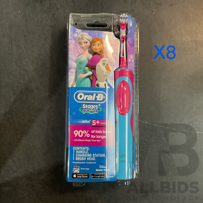 Oral-B Kids Stages Power  Frozen Rechargeable Toothbrush  X8