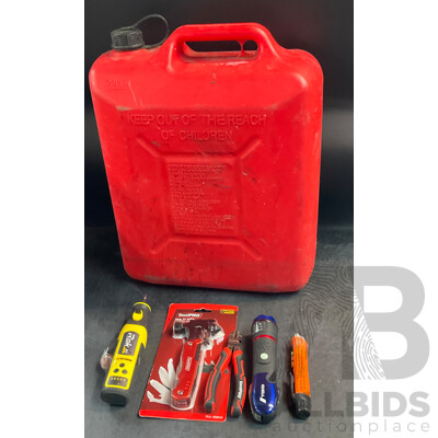 Rock 8V LITHIUM-ION Rotary Tool & ToolPRO Multi Tool & Quell Emergency Multi-tool Flashlight & Voltage Tester & Petrol Tank - Lot of 6 Rock 8V LITHIUM-ION Rotary Tool & ToolPRO Multi Tool & Quell Emergency Multi-tool Flashlight & Voltage Tester & Petrol Tank - Lot of 6