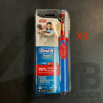 Oral-B Kids Stages Power Star Wars Rechargeable Toothbrush  X8