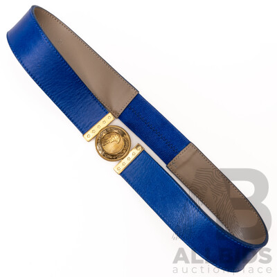 Versace Collection Medusa Biggie Leather Belt, Made in Italy, LCD 0116 75
