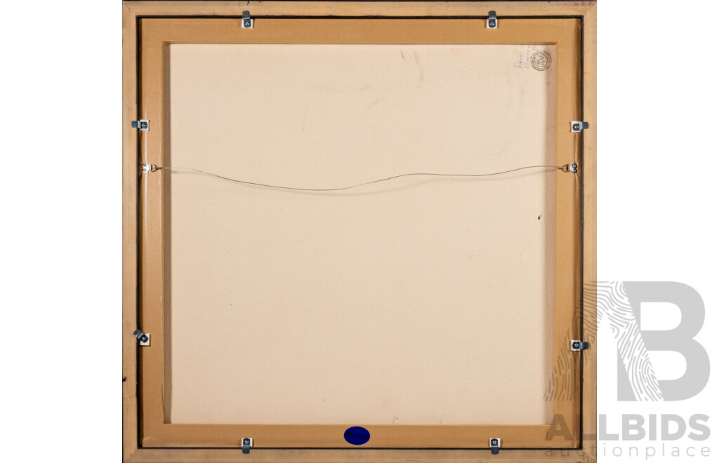 Ratoos Gary Haoapa, (20th Century, Papua New Guinean, 1962-), Life Cycle, Wonderful Original Acrylic on Canvas, 87 x 88 cm (frame)