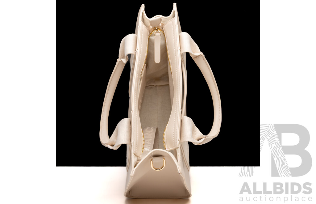 Oroton Large Black Leather Tote Bag & Marcs Light Stone Tote Bag