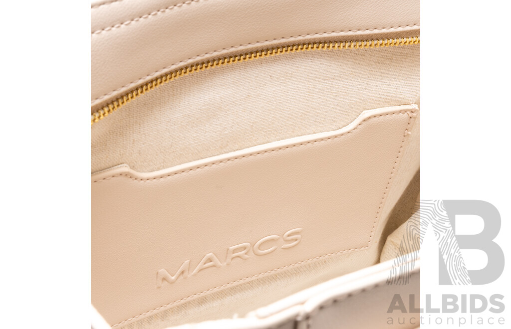 Oroton Large Black Leather Tote Bag & Marcs Light Stone Tote Bag