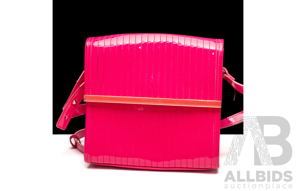 Ted Baker Hot Pink Crossbody, Gregory Ladner Gold Clutch & David Lawrence Crossbody Bags