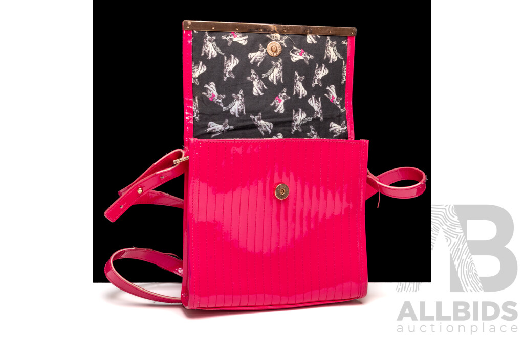Ted Baker Hot Pink Crossbody, Gregory Ladner Gold Clutch & David Lawrence Crossbody Bags