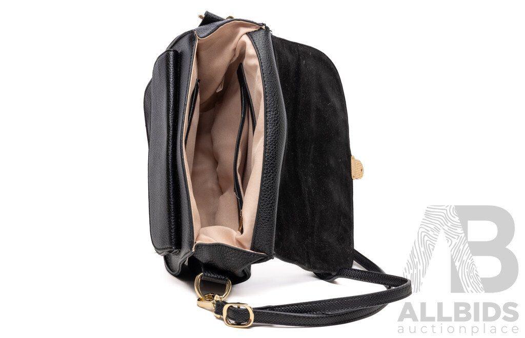 Ted Baker Hot Pink Crossbody, Gregory Ladner Gold Clutch & David Lawrence Crossbody Bags