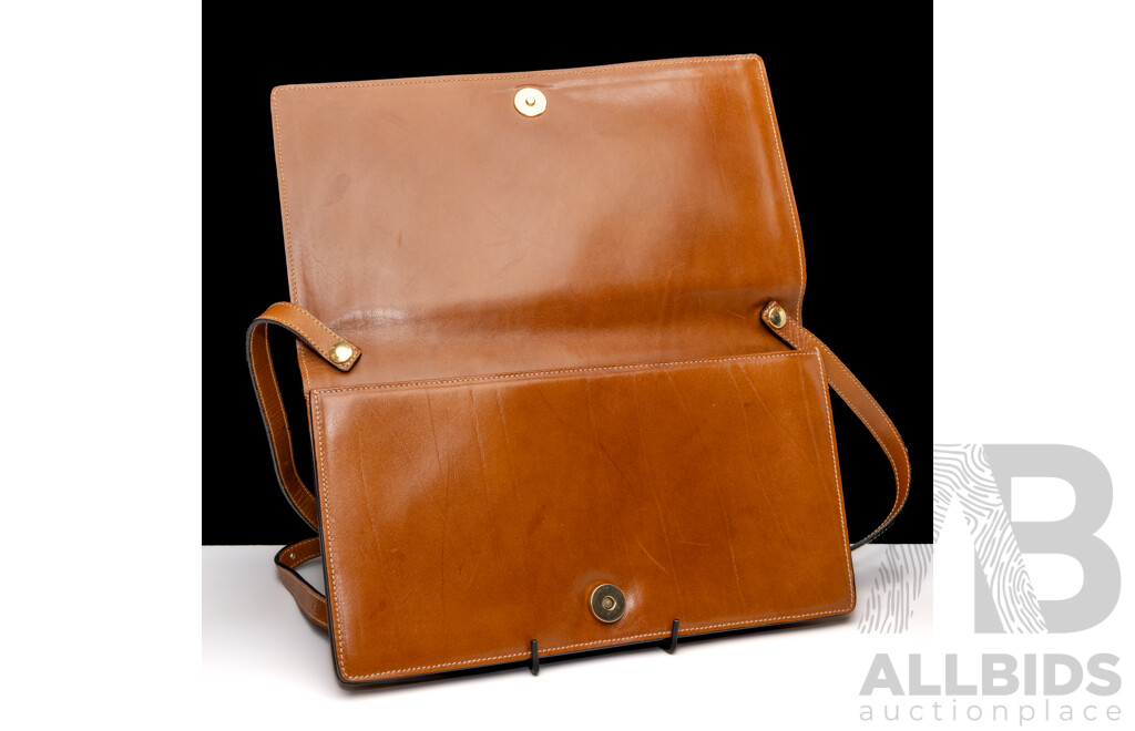 Vintage Oroton Orange Weave Clutch Purse & Vintage Oroton Small Crossbody Messenger Bag