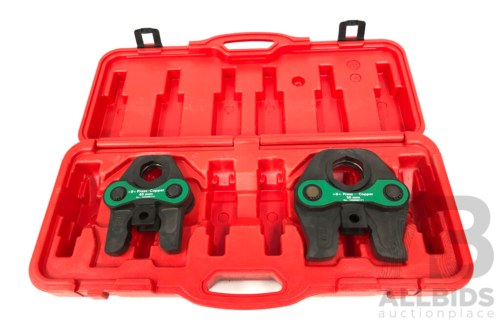 Rothenberger Compact TT B-Press 40mm + 50mm Jaw Set with Case