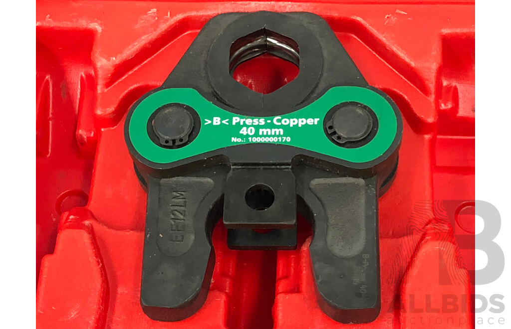 Rothenberger Compact TT B-Press 40mm + 50mm Jaw Set with Case