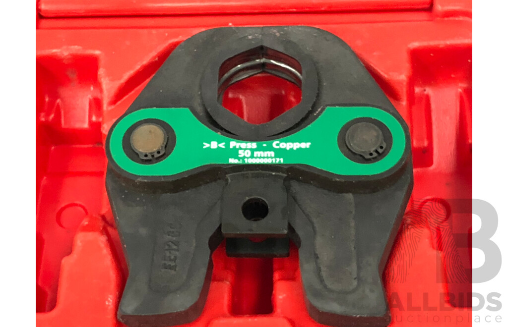 Rothenberger Compact TT B-Press 40mm + 50mm Jaw Set with Case