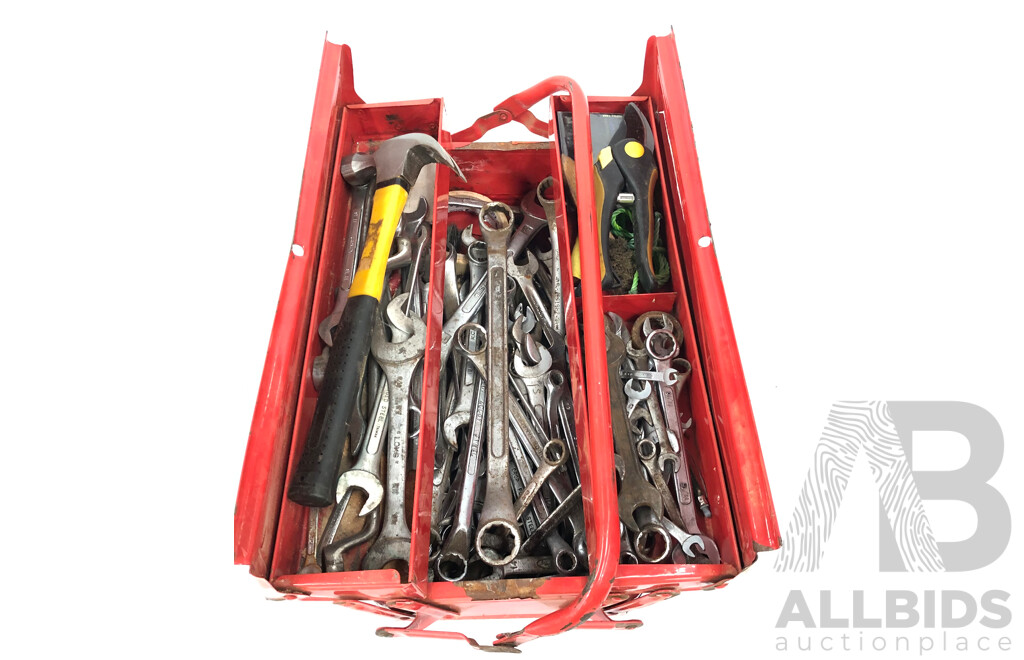 Cantilever Toolbox and Various Hand Tools