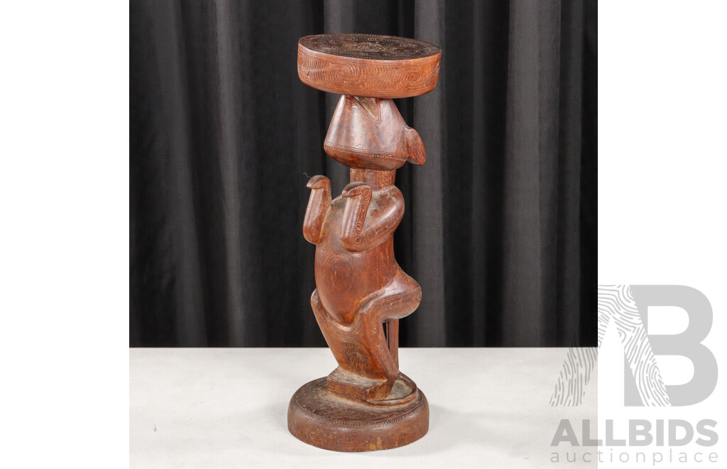 Wonderful Hand Carved Stand in Form of Tree Kangaroo