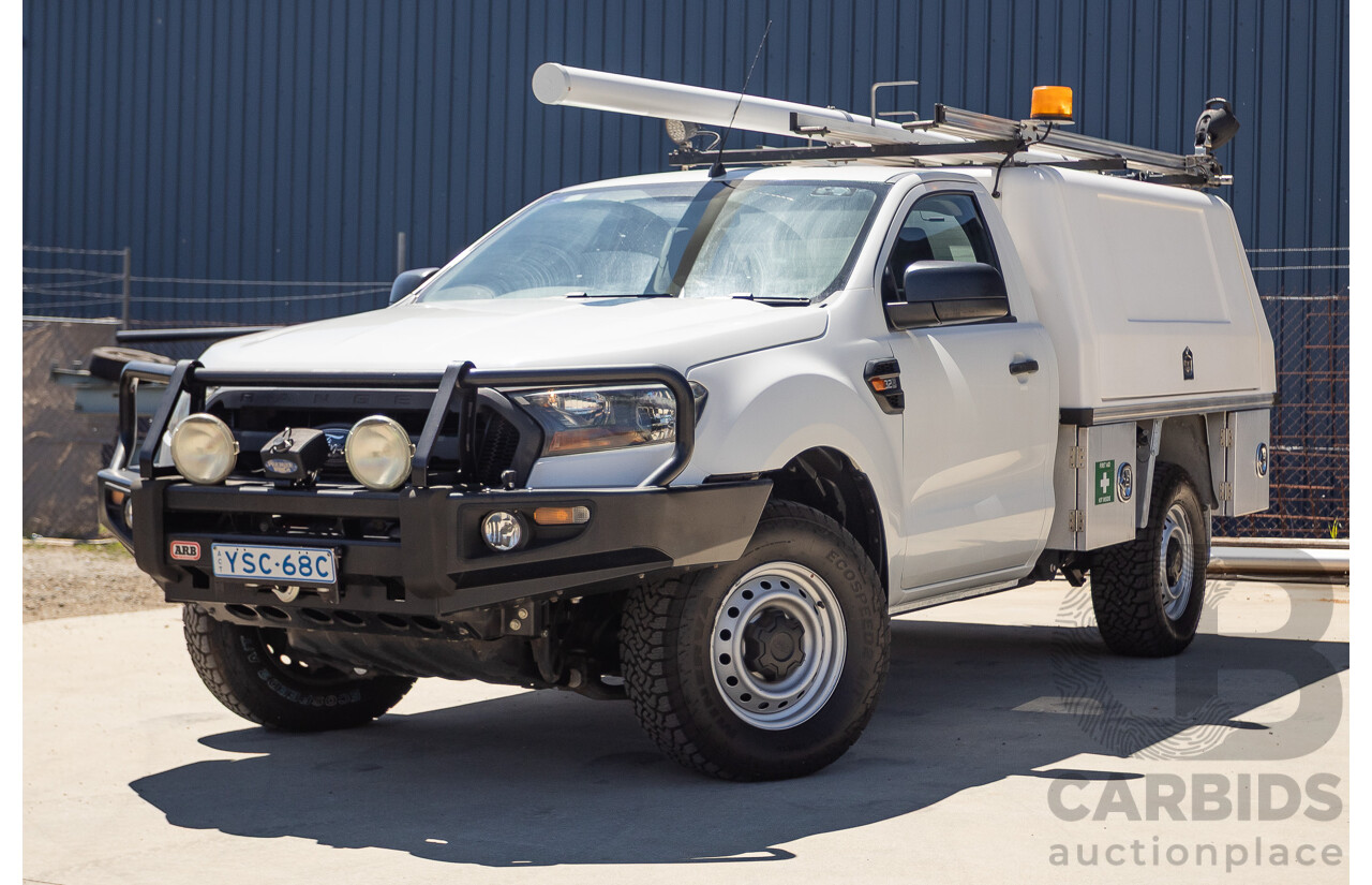 02/2018 Ford Ranger XL 3.2 (4x4) PX MKII MY18 C/Chas White Turbo Diesel 3.2L