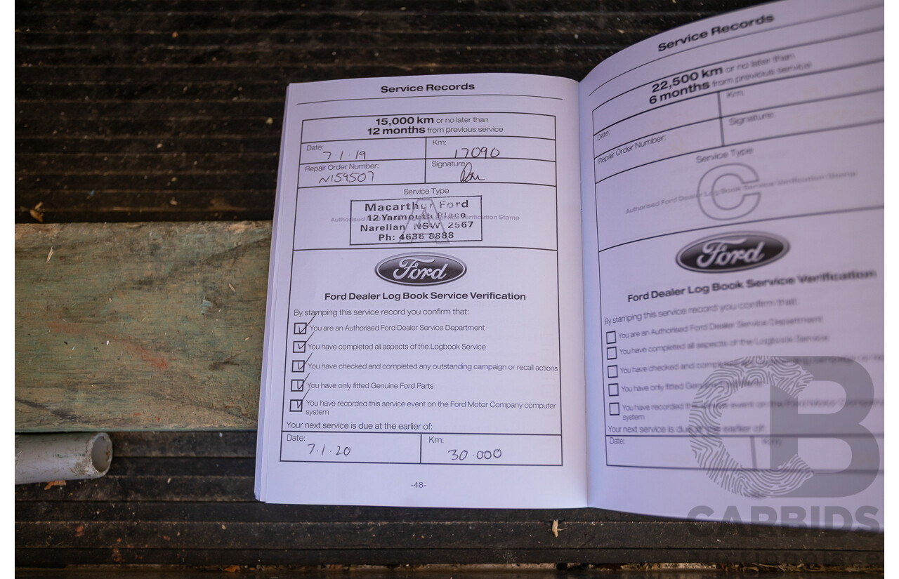 02/2018 Ford Ranger XL 3.2 (4x4) PX MKII MY18 C/Chas White Turbo Diesel 3.2L