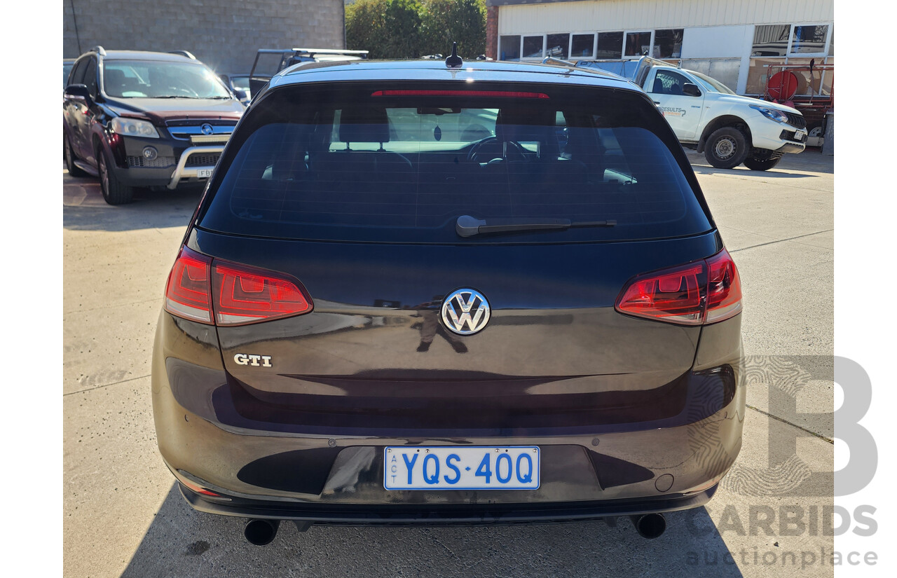 7/2015 Volkswagen Golf GTi AU MY15 5d Hatchback Black 2.0L