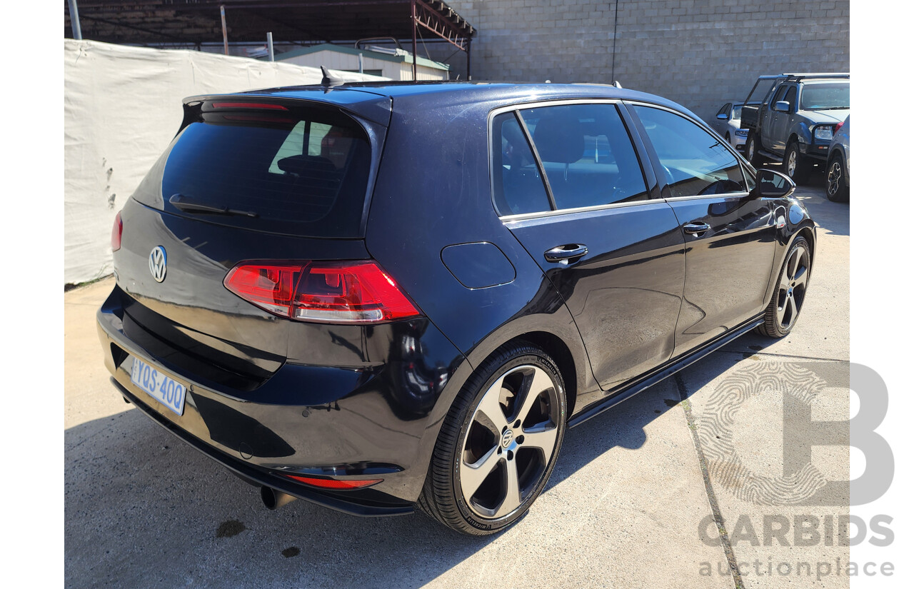 7/2015 Volkswagen Golf GTi AU MY15 5d Hatchback Black 2.0L