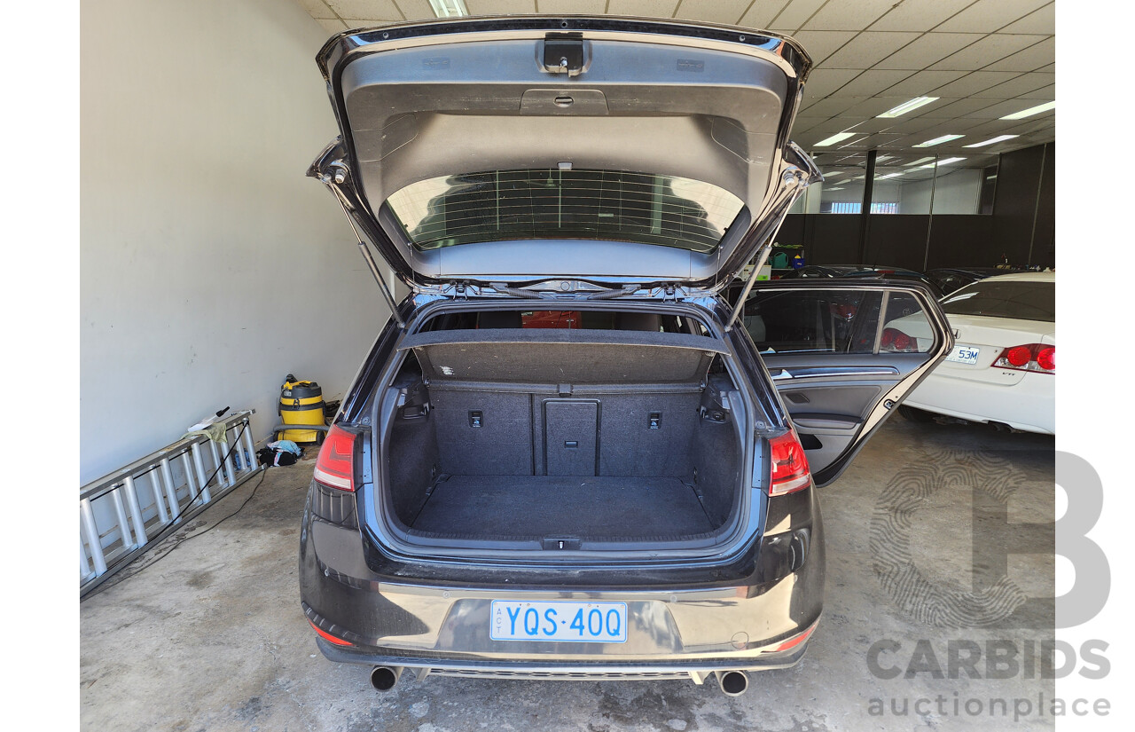 7/2015 Volkswagen Golf GTi AU MY15 5d Hatchback Black 2.0L