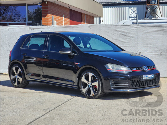 7/2015 Volkswagen Golf GTi AU MY15 5d Hatchback Black 2.0L