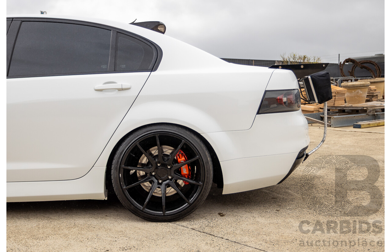 6/2009 Holden Special Vehicles HSV VE GTS MY08 Upgrade Build Number #960 4d Sedan White Turbocharged V8 1100hp+