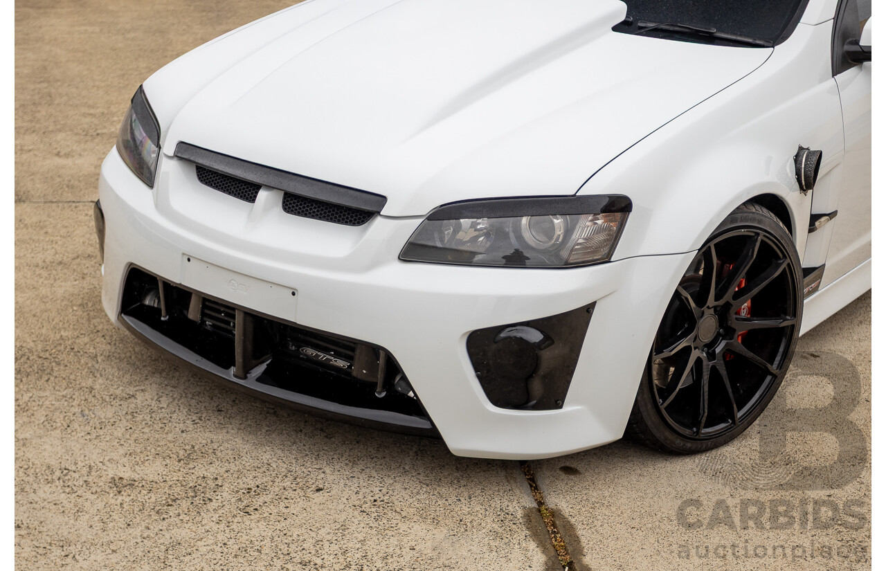 6/2009 Holden Special Vehicles HSV VE GTS MY08 Upgrade Build Number #960 4d Sedan White Turbocharged V8 1100hp+