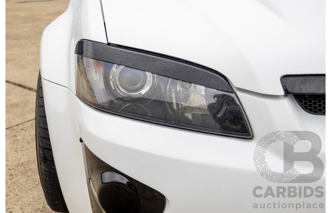 6/2009 Holden Special Vehicles HSV VE GTS MY08 Upgrade Build Number #960 4d Sedan White Turbocharged V8 1100hp+