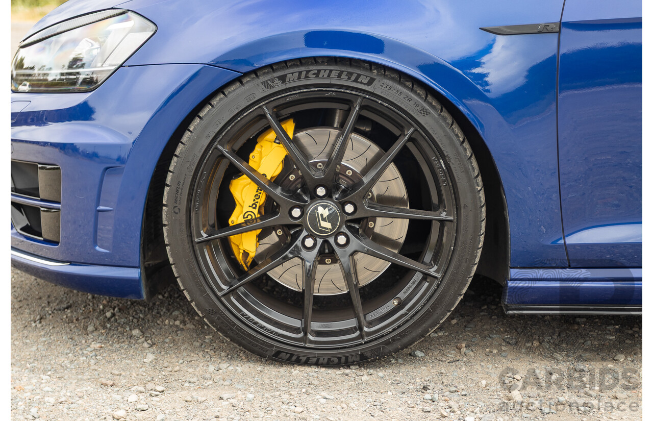 7/2015 Volkswagen Golf R Mk7 (AWD) AU MY15 5d Hatchback Lapiz Blue Metallic Turbo 2.0L - Stage 3 APR