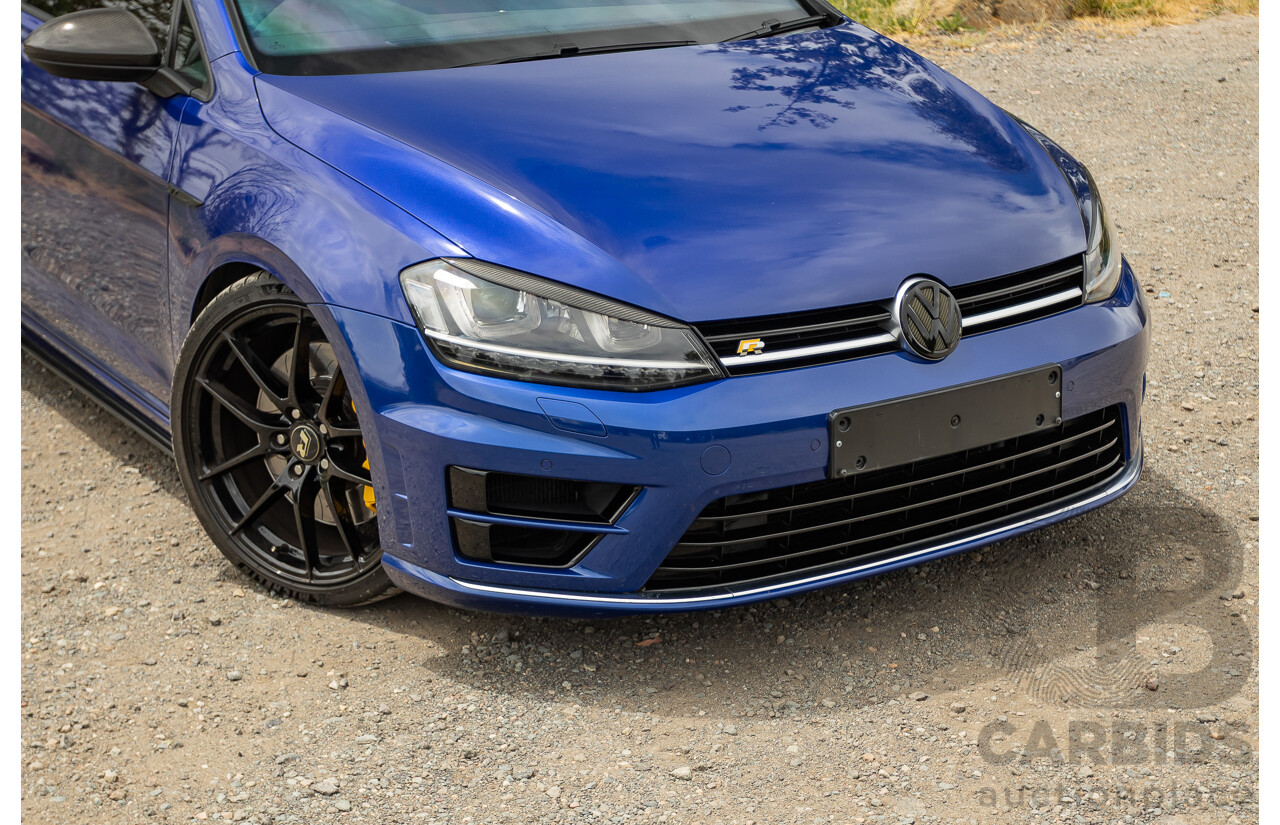 7/2015 Volkswagen Golf R Mk7 (AWD) AU MY15 5d Hatchback Lapiz Blue Metallic Turbo 2.0L - Stage 3 APR