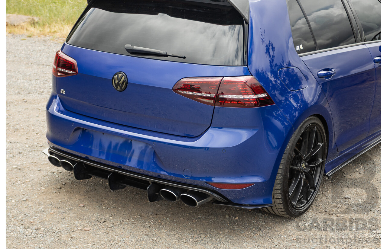 7/2015 Volkswagen Golf R Mk7 (AWD) AU MY15 5d Hatchback Lapiz Blue Metallic Turbo 2.0L - Stage 3 APR