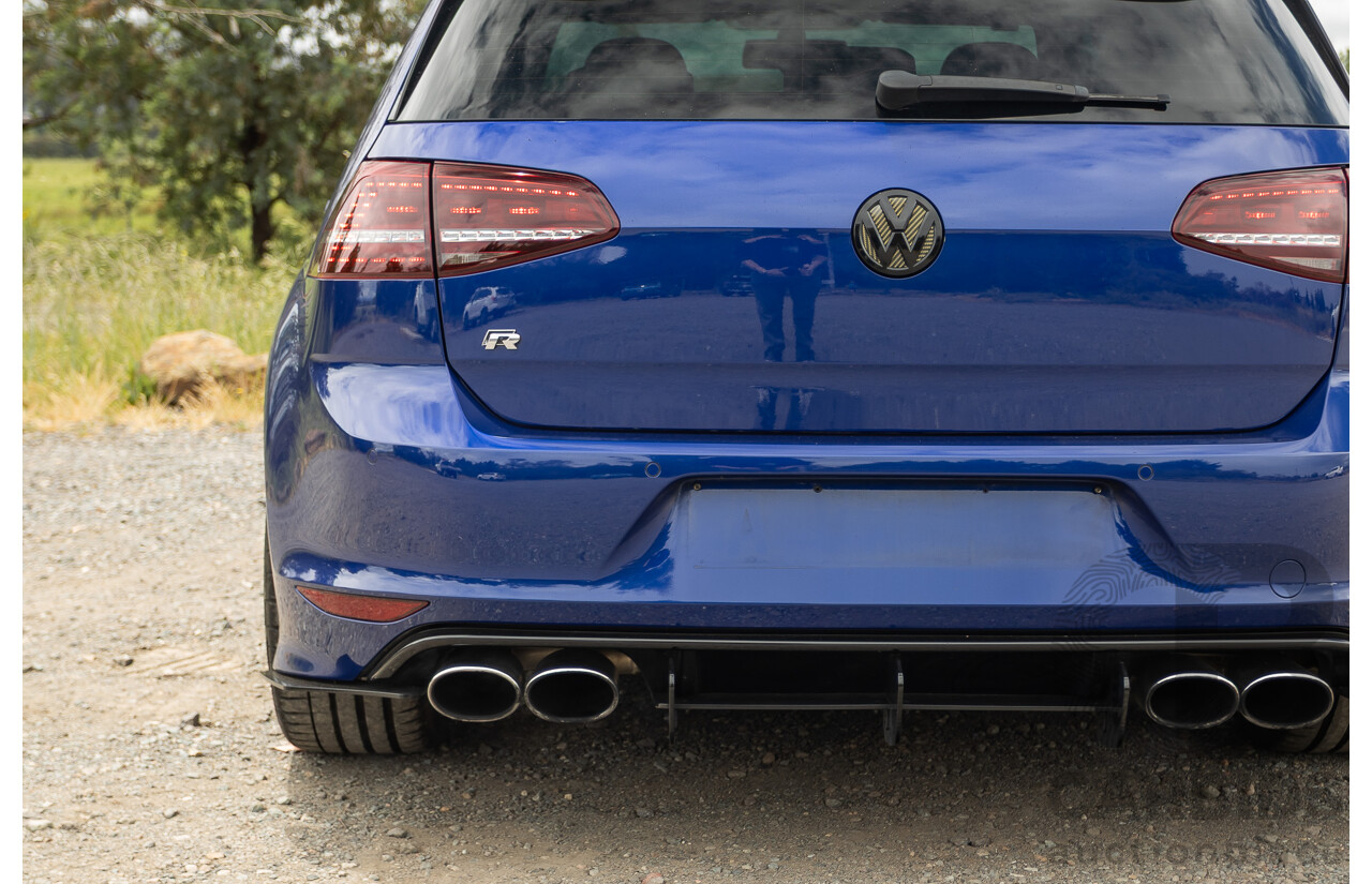 7/2015 Volkswagen Golf R Mk7 (AWD) AU MY15 5d Hatchback Lapiz Blue Metallic Turbo 2.0L - Stage 3 APR