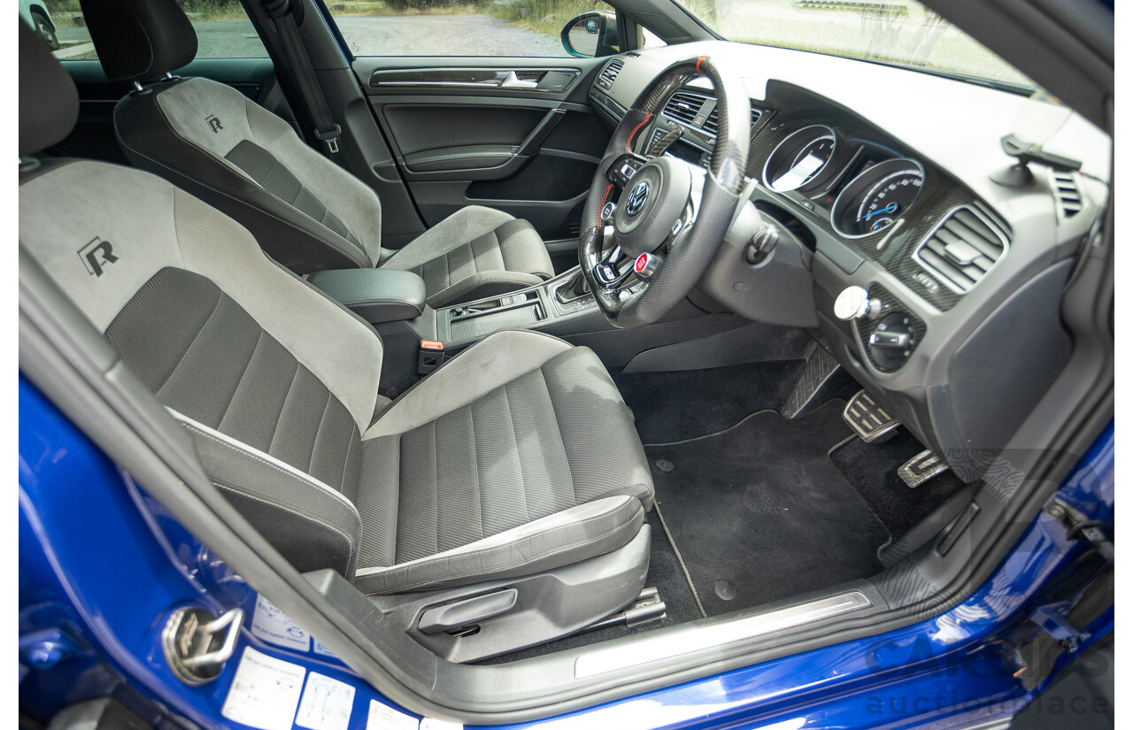 7/2015 Volkswagen Golf R Mk7 (AWD) AU MY15 5d Hatchback Lapiz Blue Metallic Turbo 2.0L - Stage 3 APR