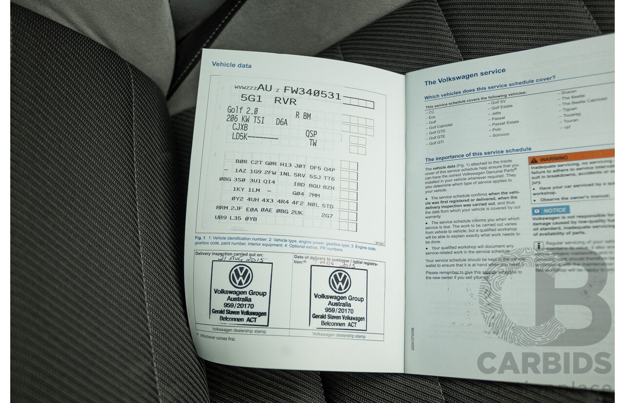 7/2015 Volkswagen Golf R Mk7 (AWD) AU MY15 5d Hatchback Lapiz Blue Metallic Turbo 2.0L - Stage 3 APR