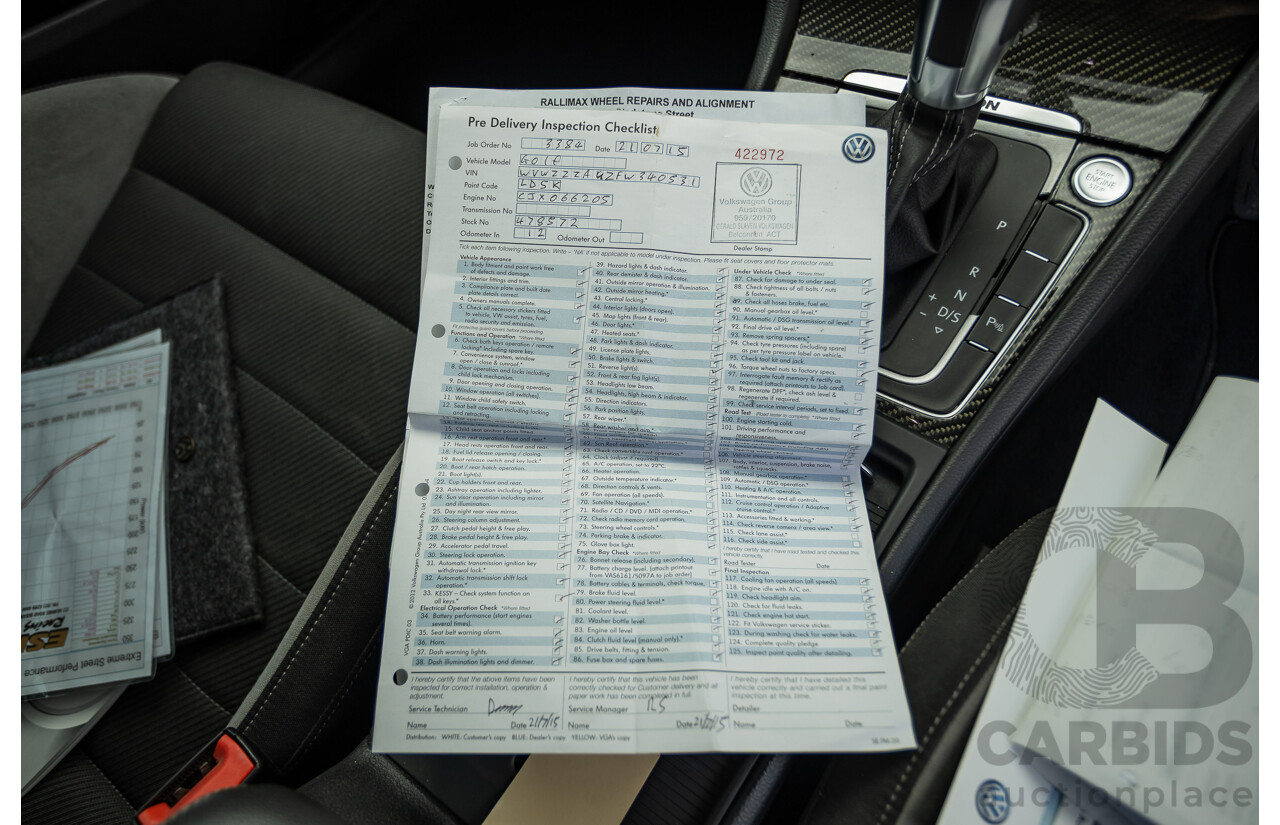 7/2015 Volkswagen Golf R Mk7 (AWD) AU MY15 5d Hatchback Lapiz Blue Metallic Turbo 2.0L - Stage 3 APR