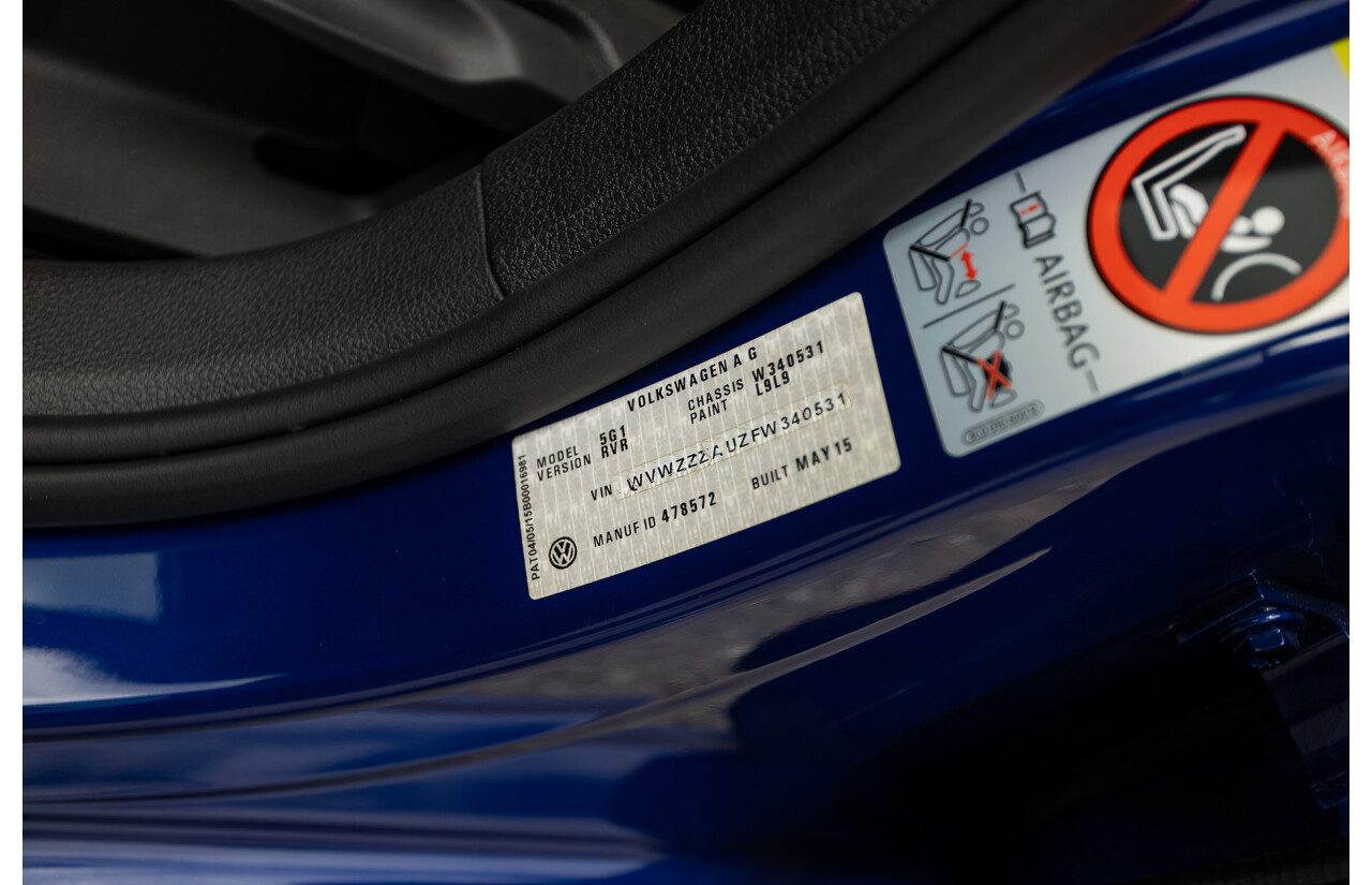 7/2015 Volkswagen Golf R Mk7 (AWD) AU MY15 5d Hatchback Lapiz Blue Metallic Turbo 2.0L - Stage 3 APR