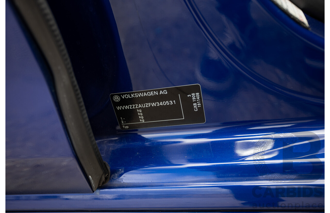 7/2015 Volkswagen Golf R Mk7 (AWD) AU MY15 5d Hatchback Lapiz Blue Metallic Turbo 2.0L - Stage 3 APR