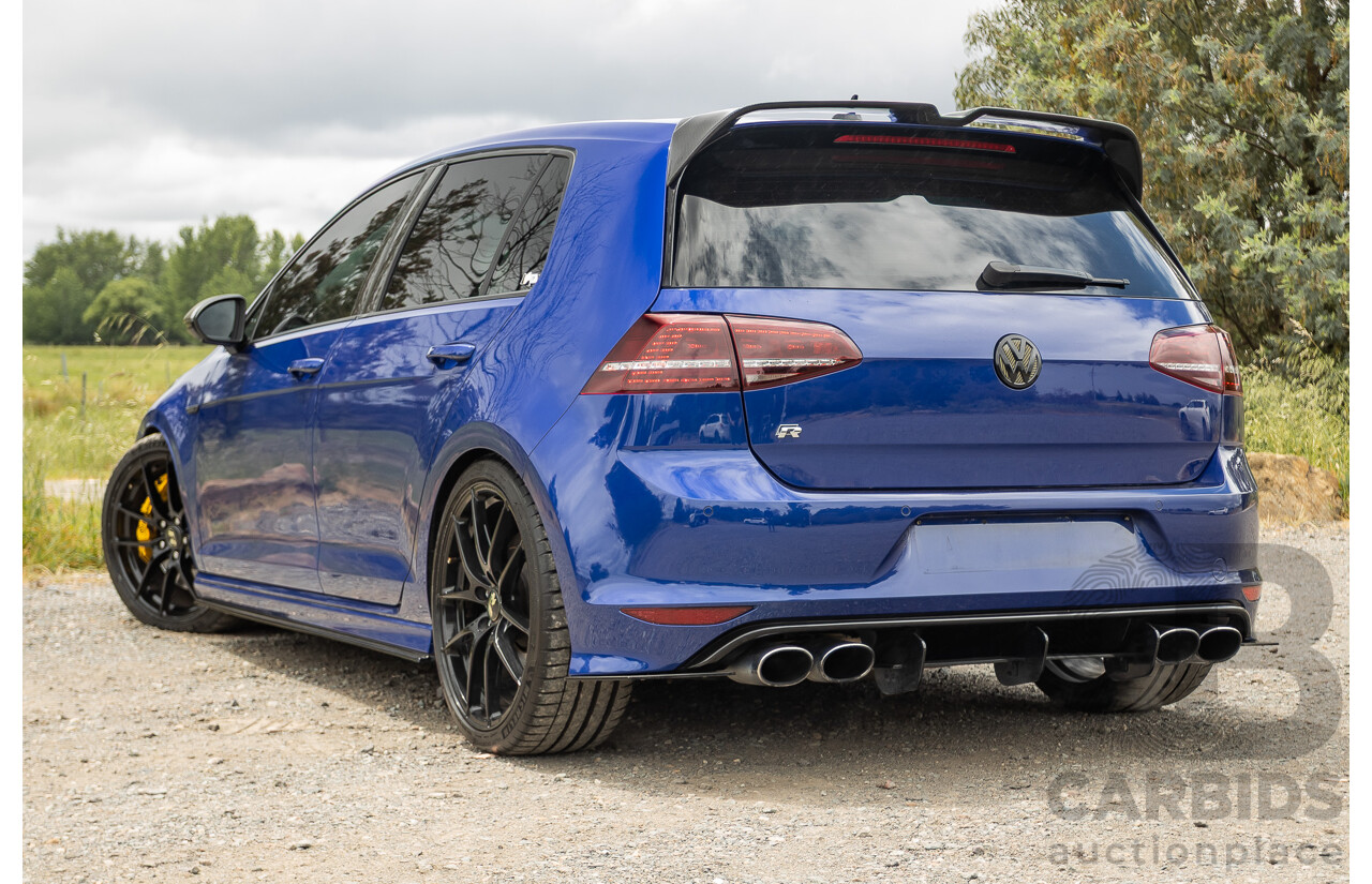 7/2015 Volkswagen Golf R Mk7 (AWD) AU MY15 5d Hatchback Lapiz Blue Metallic Turbo 2.0L - Stage 3 APR