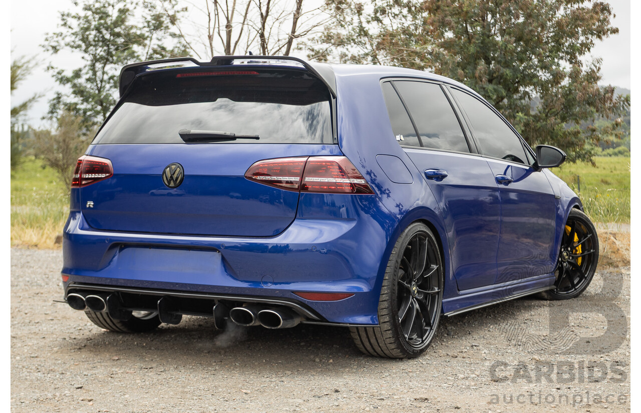 7/2015 Volkswagen Golf R Mk7 (AWD) AU MY15 5d Hatchback Lapiz Blue Metallic Turbo 2.0L - Stage 3 APR