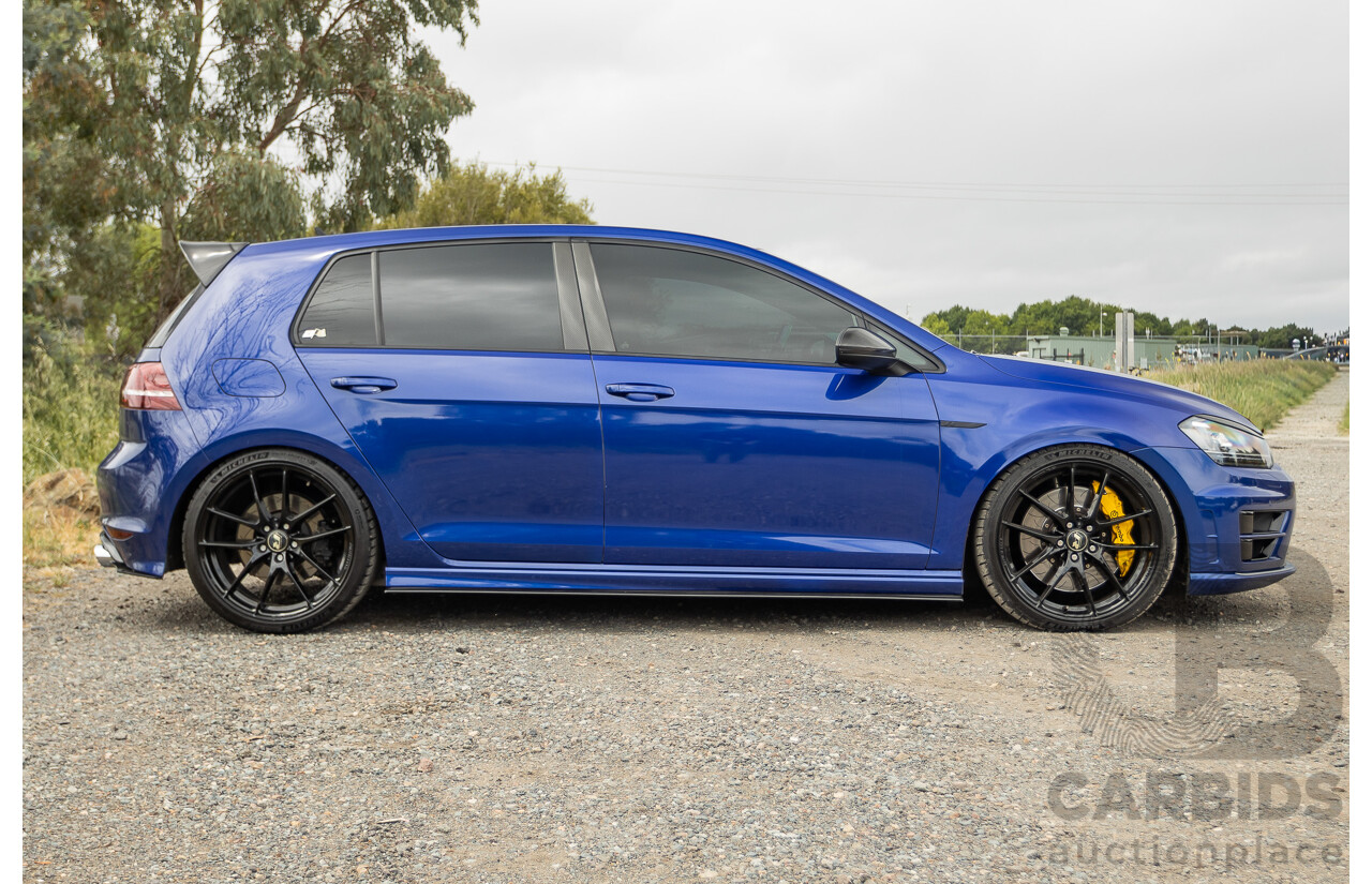 7/2015 Volkswagen Golf R Mk7 (AWD) AU MY15 5d Hatchback Lapiz Blue Metallic Turbo 2.0L - Stage 3 APR