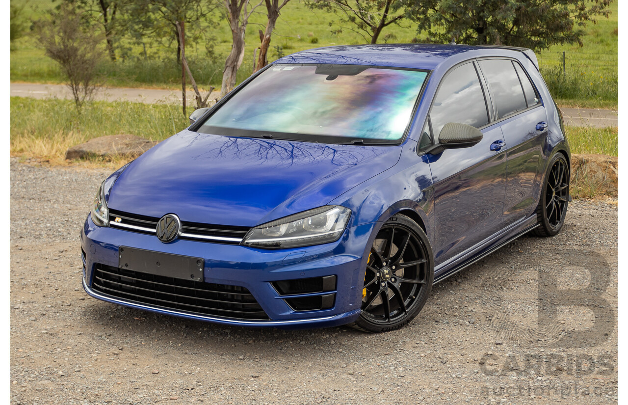 7/2015 Volkswagen Golf R Mk7 (AWD) AU MY15 5d Hatchback Lapiz Blue Metallic Turbo 2.0L - Stage 3 APR