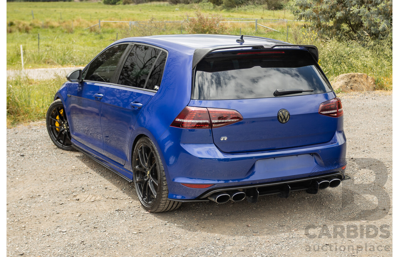 7/2015 Volkswagen Golf R Mk7 (AWD) AU MY15 5d Hatchback Lapiz Blue Metallic Turbo 2.0L - Stage 3 APR