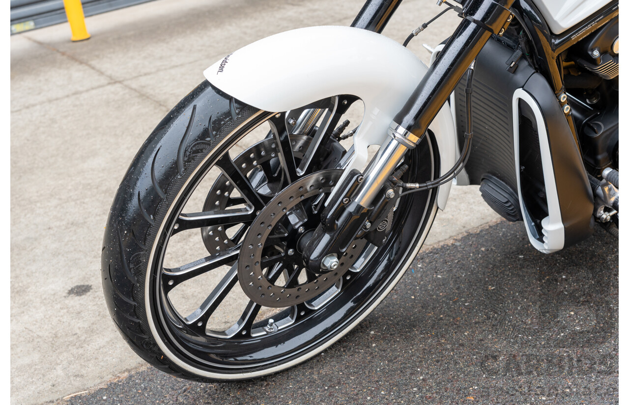 04/2014 Harley Davidson Night Rod Special 1250 ABS V-Rod VRSCDX 1250cc Motorbike White / Black - Modified