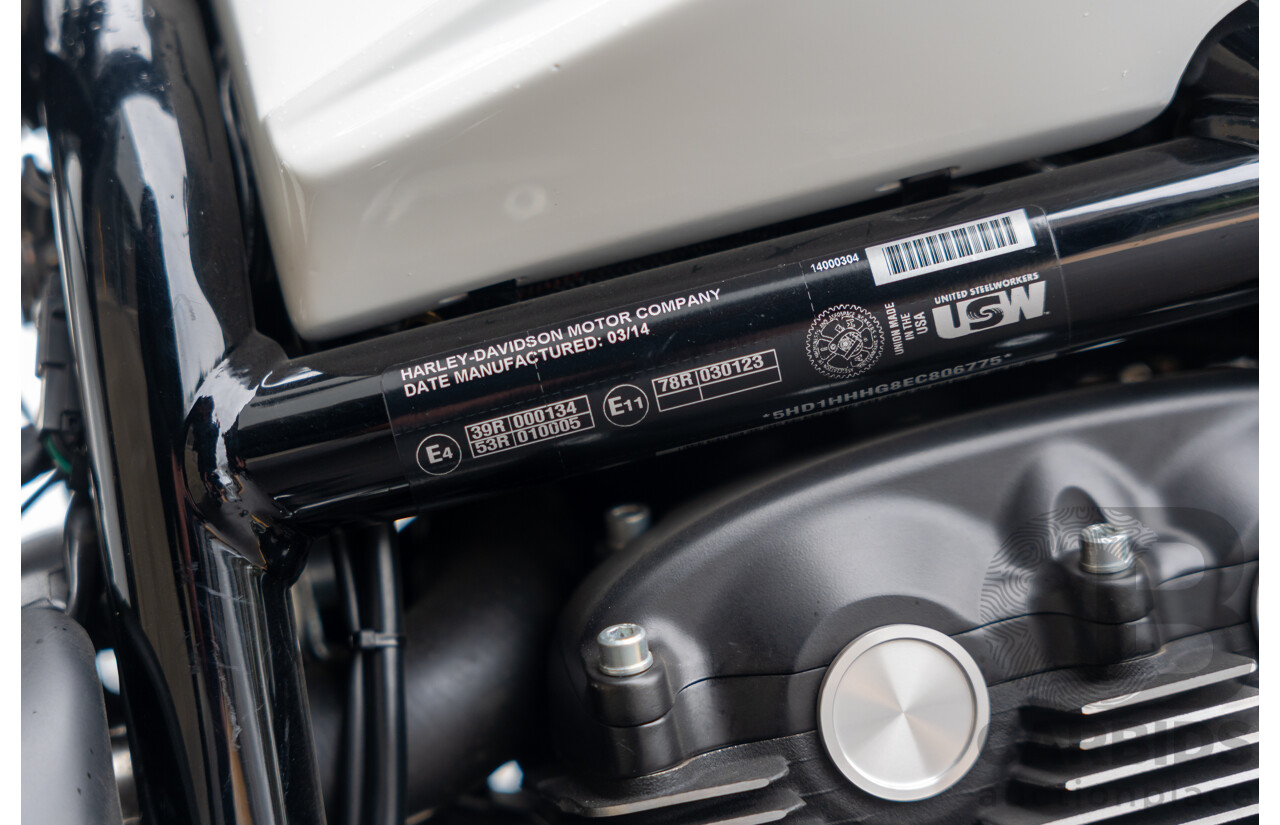 04/2014 Harley Davidson Night Rod Special 1250 ABS V-Rod VRSCDX 1250cc Motorbike White / Black - Modified