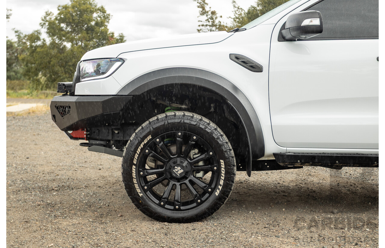 10/2018 Ford Ranger Raptor 2.0 (4x4) PX MKIII MY19 4d Double Cab P/Up Frozen White Twin Turbo Diesel 2.0L