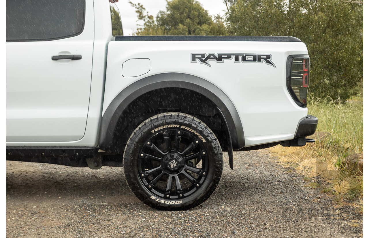 10/2018 Ford Ranger Raptor 2.0 (4x4) PX MKIII MY19 4d Double Cab P/Up Frozen White Twin Turbo Diesel 2.0L