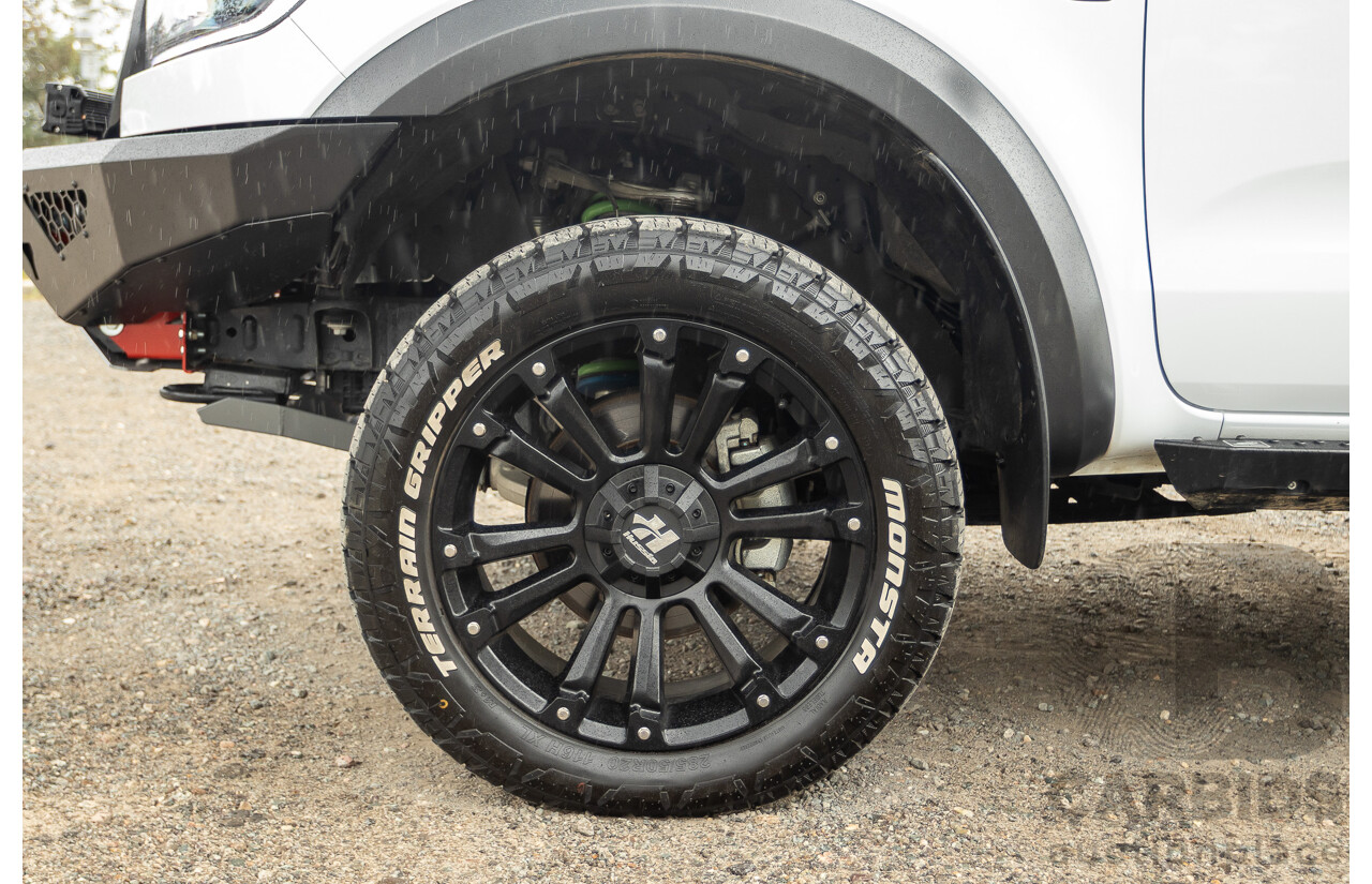 10/2018 Ford Ranger Raptor 2.0 (4x4) PX MKIII MY19 4d Double Cab P/Up Frozen White Twin Turbo Diesel 2.0L