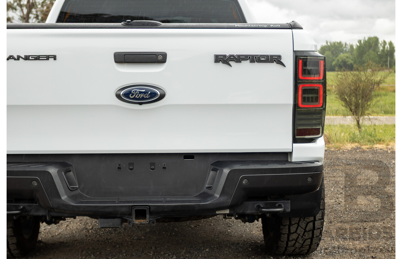 10/2018 Ford Ranger Raptor 2.0 (4x4) PX MKIII MY19 4d Double Cab P/Up Frozen White Twin Turbo Diesel 2.0L
