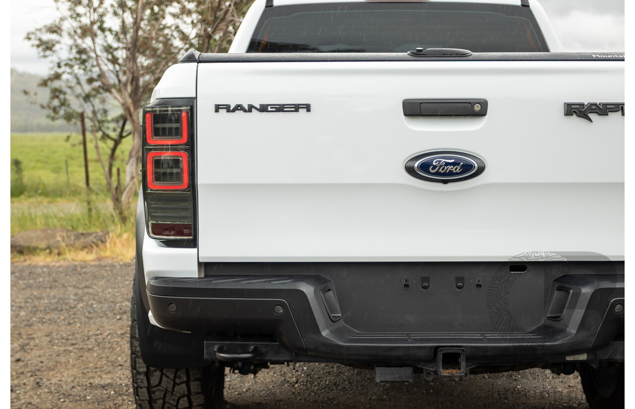 10/2018 Ford Ranger Raptor 2.0 (4x4) PX MKIII MY19 4d Double Cab P/Up Frozen White Twin Turbo Diesel 2.0L