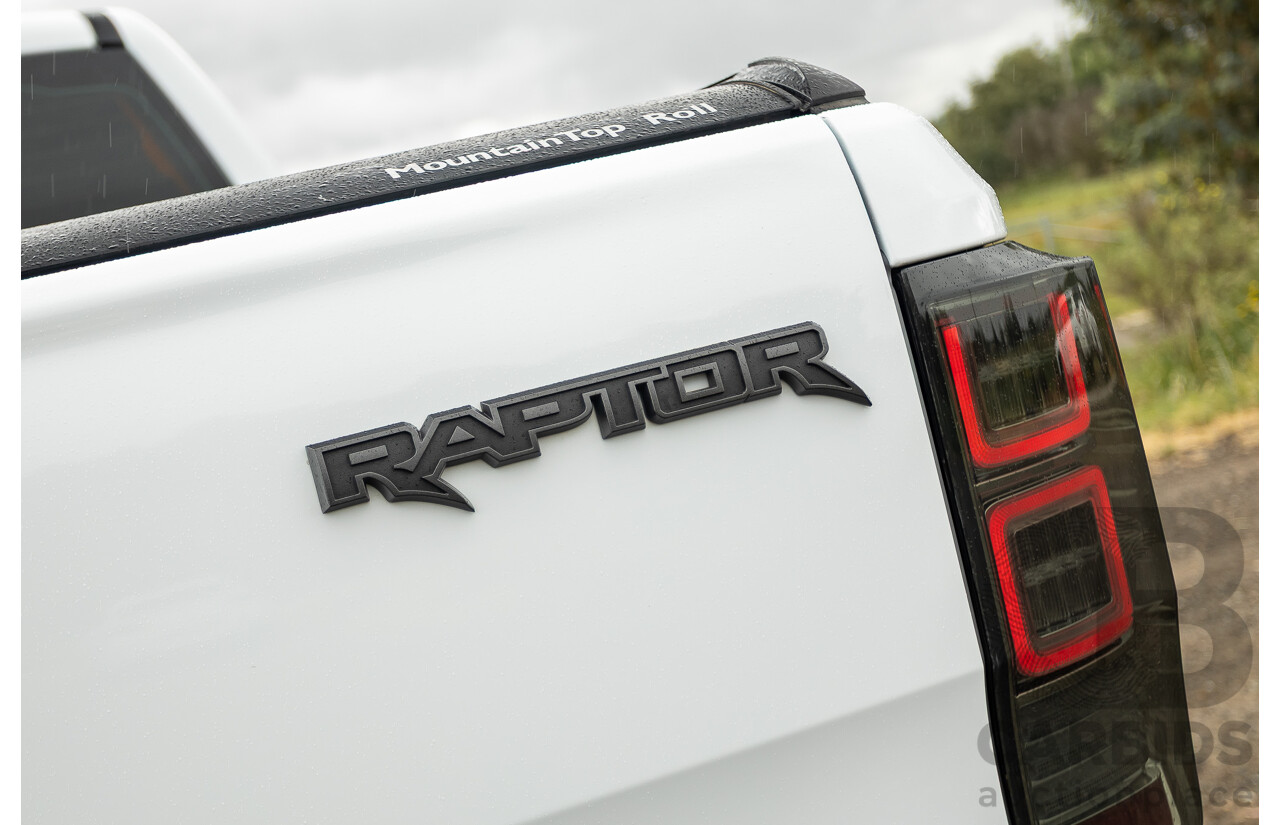 10/2018 Ford Ranger Raptor 2.0 (4x4) PX MKIII MY19 4d Double Cab P/Up Frozen White Twin Turbo Diesel 2.0L