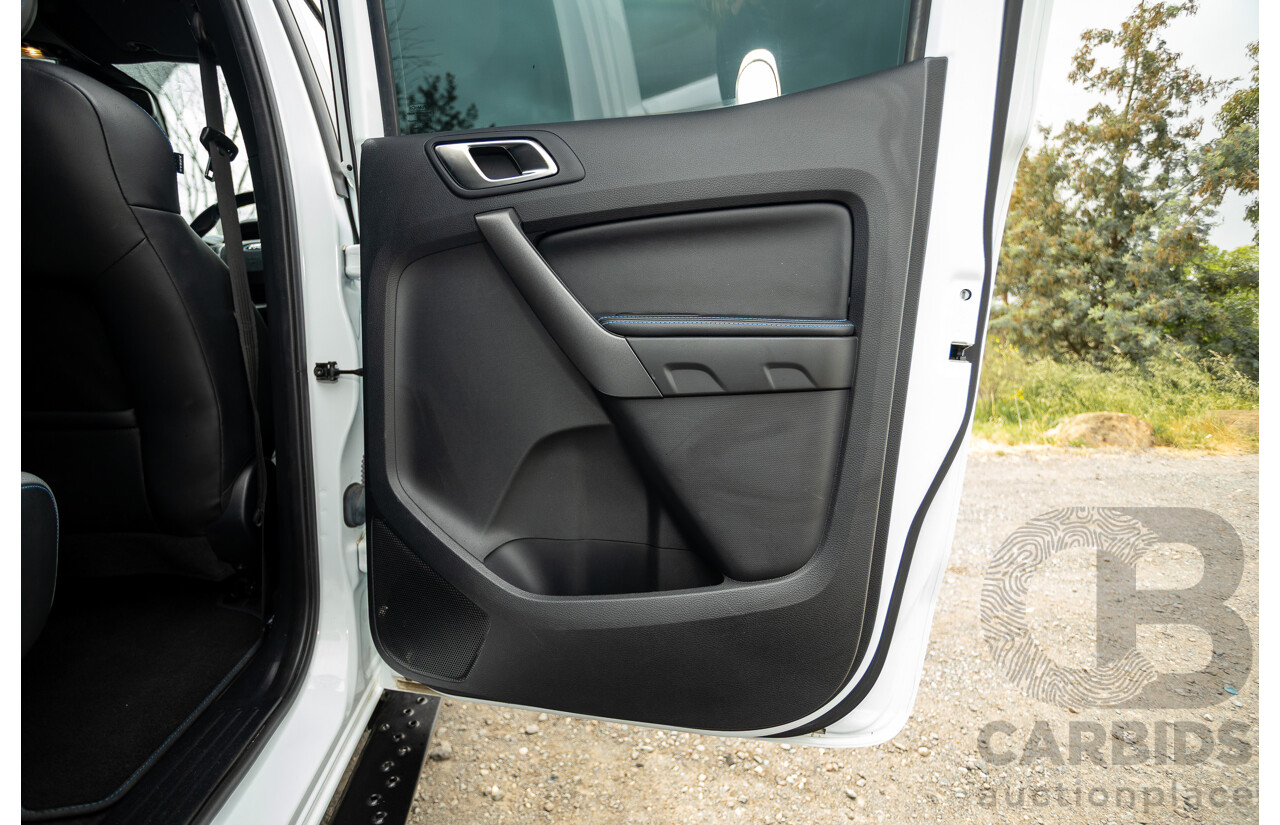 10/2018 Ford Ranger Raptor 2.0 (4x4) PX MKIII MY19 4d Double Cab P/Up Frozen White Twin Turbo Diesel 2.0L