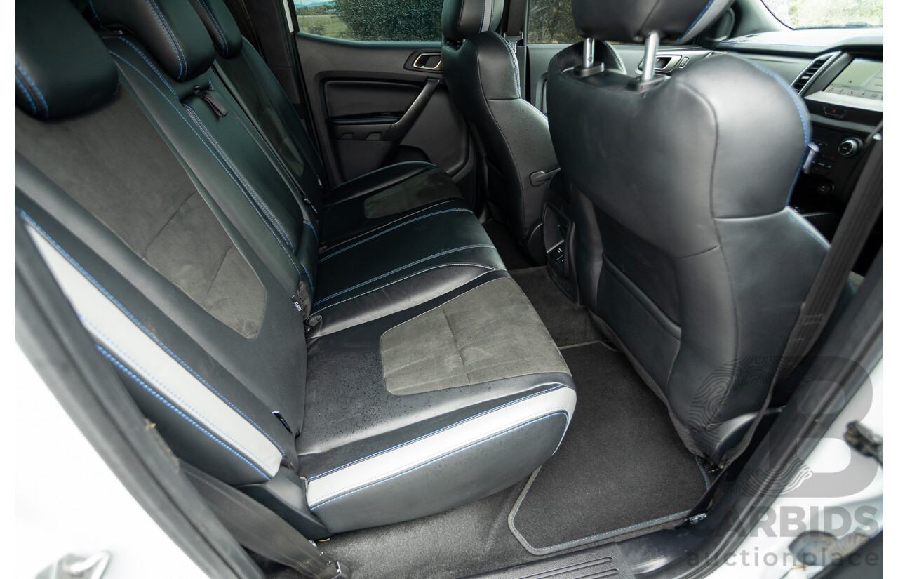 10/2018 Ford Ranger Raptor 2.0 (4x4) PX MKIII MY19 4d Double Cab P/Up Frozen White Twin Turbo Diesel 2.0L