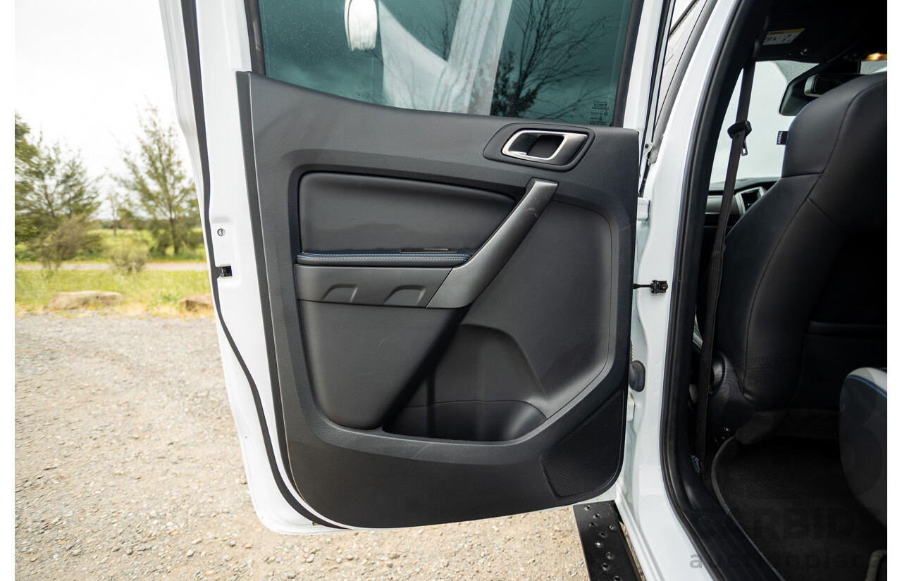 10/2018 Ford Ranger Raptor 2.0 (4x4) PX MKIII MY19 4d Double Cab P/Up Frozen White Twin Turbo Diesel 2.0L